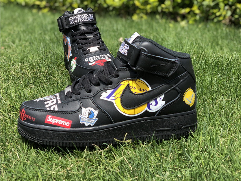 Authentic Nike Air Force X Supreme X NBA Black